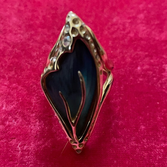Alexis Bittar Blue Wave Cocktail Ring - Picture 2 of 5